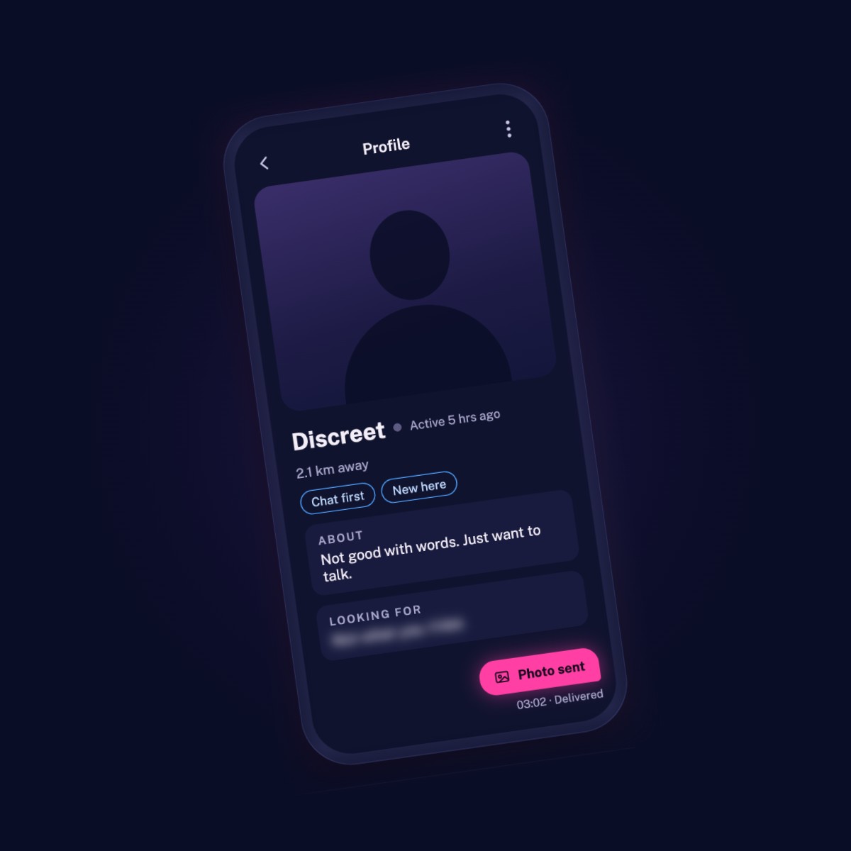 I Love Your Dad: a dating-app profile on a phone